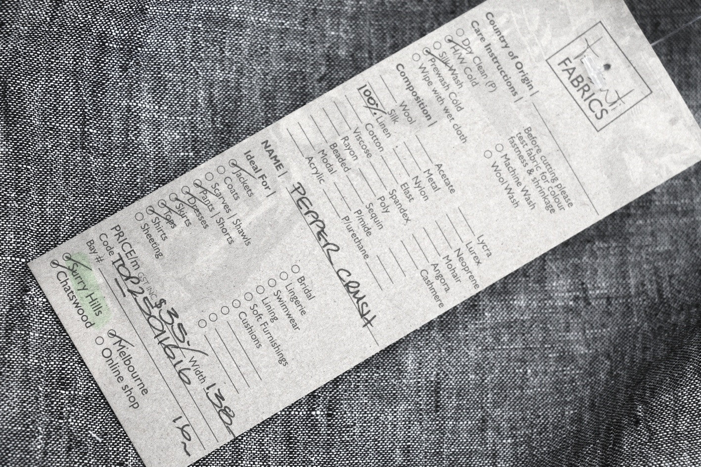 Pepper Crush - Crinkle Linen - Image 3