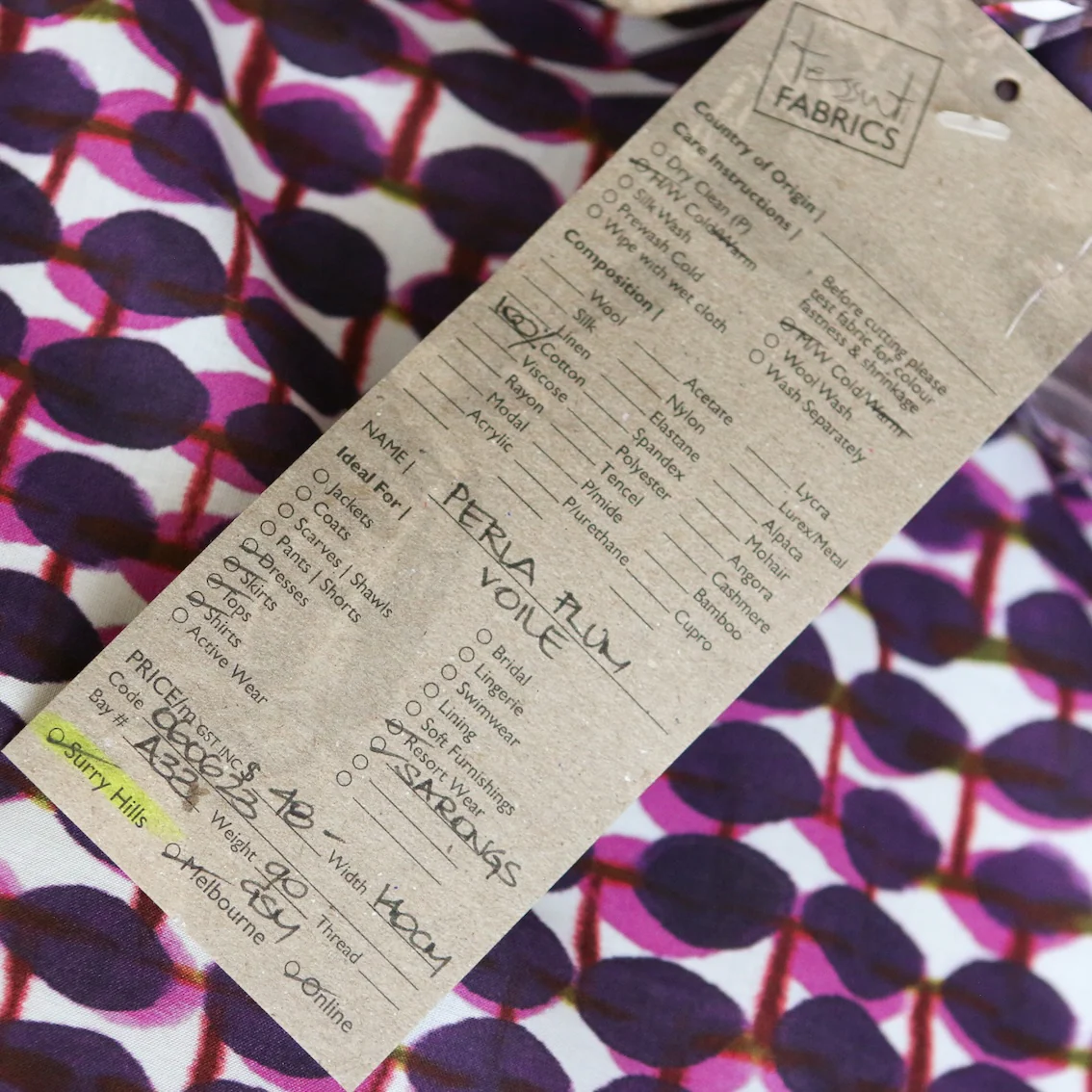 Perla Plum Voile - Image 4