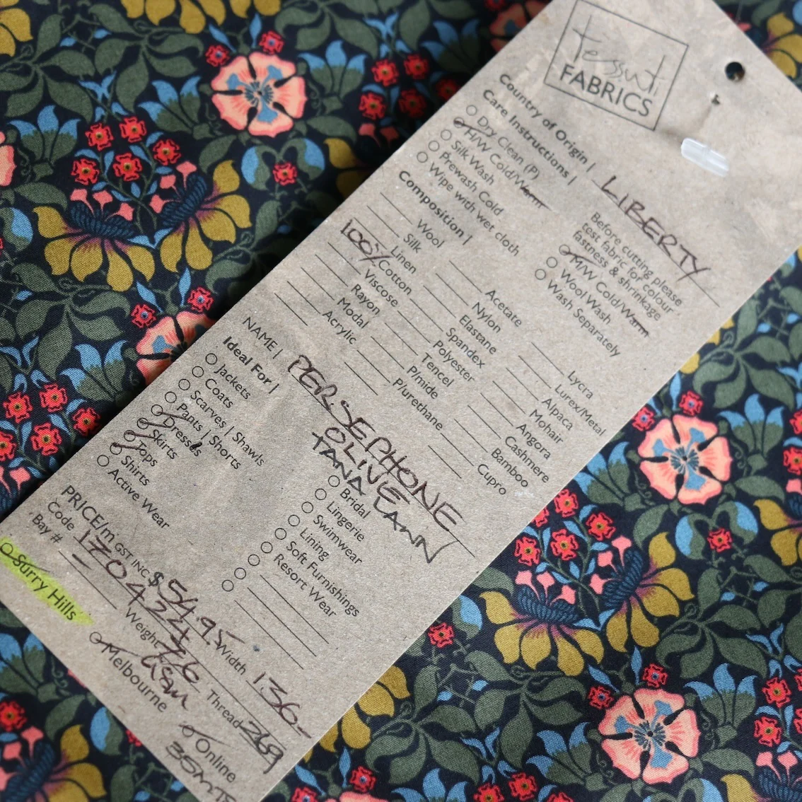 Persephone Olive - Liberty Tana Lawn™ - Image 4