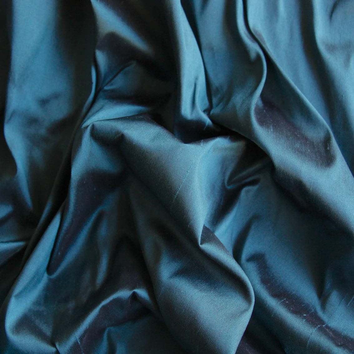 Petrol Silk Dupion - Image 2