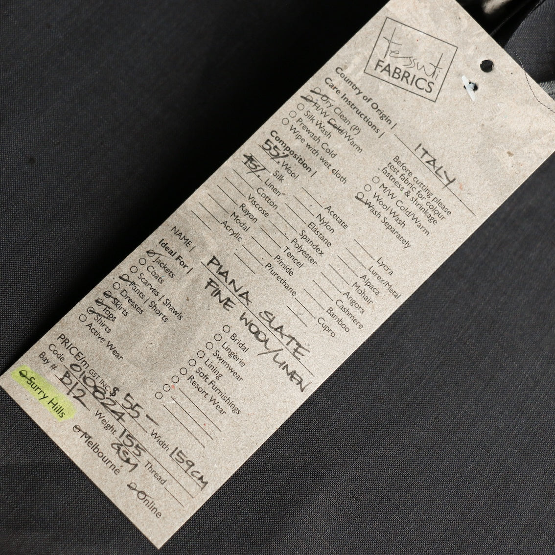 Piana Slate Fine Wool/Linen - Image 3