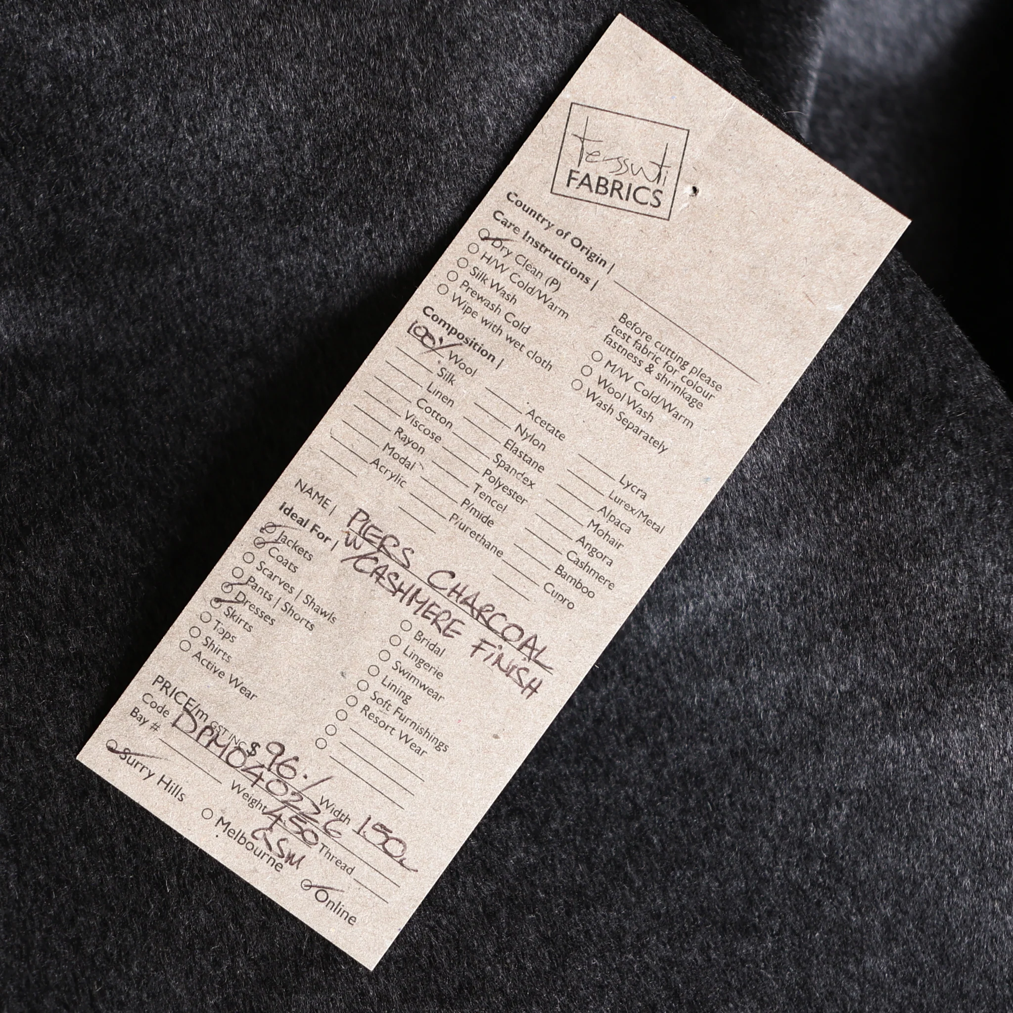 Pieris Charcoal Marle Coating - Image 3