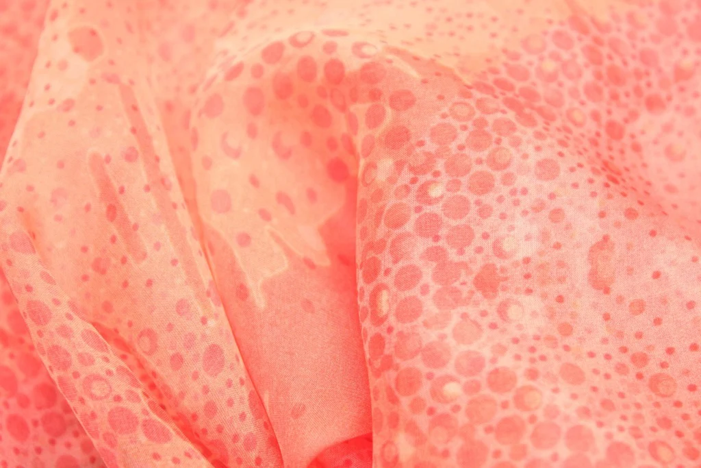 Pink Bubbled Chiffon - Image 2