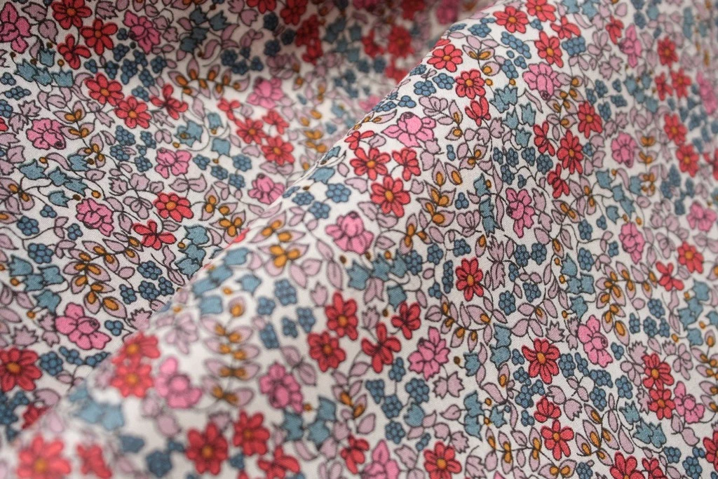 Pink Emilia's Flowers - Tana Lawn