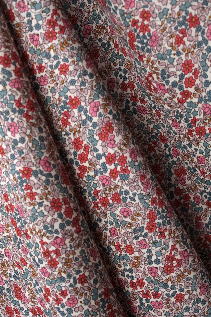 Pink Emilia's Flowers - Tana Lawn - Image 2