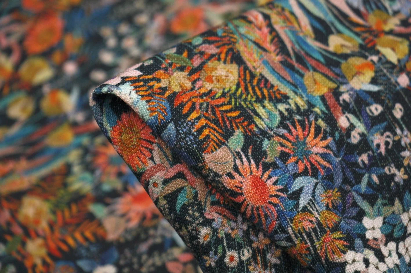 Pink Faria Flowers - Fleece - Liberty Fabric