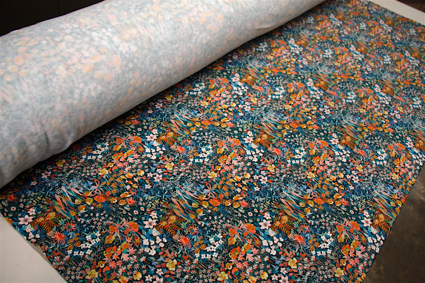 Pink Faria Flowers - Fleece - Liberty Fabric - Image 4