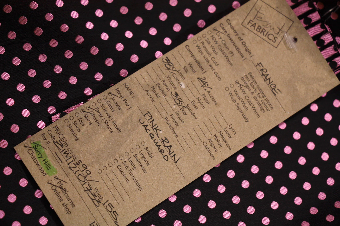 Pink Rain Jacquard - Image 3