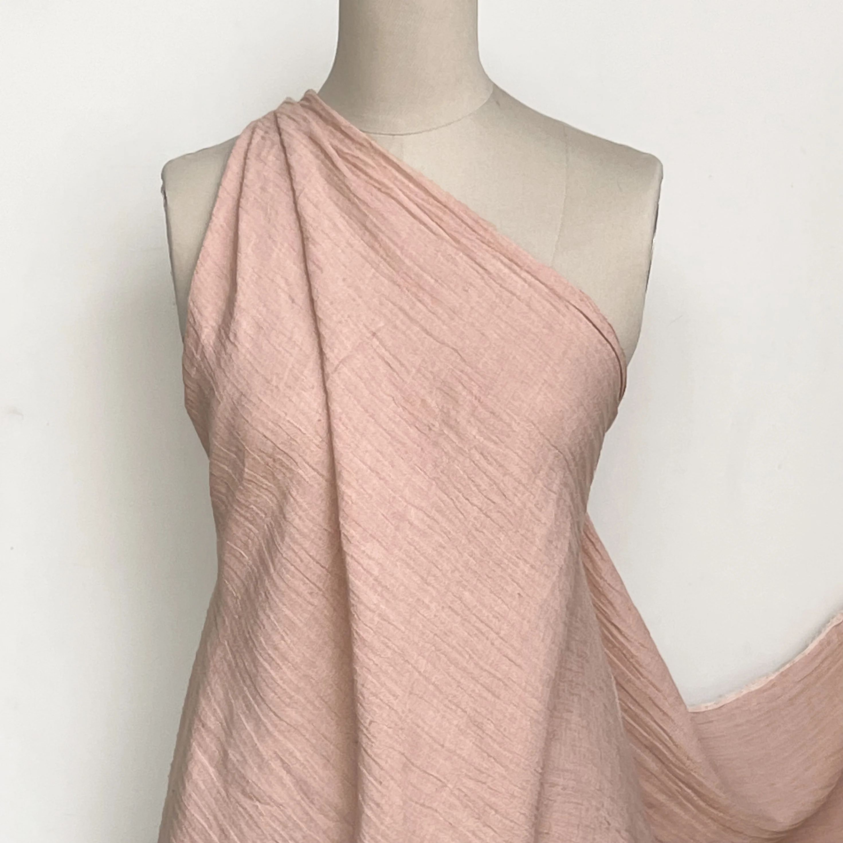 Pink Salt Crinkle Linen - Image 4