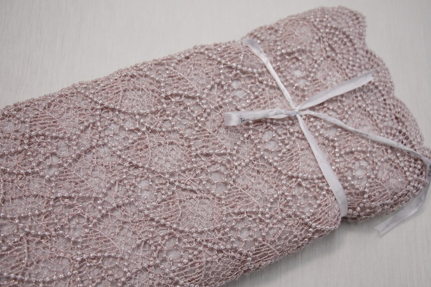 Pink Spot Guipure Lace