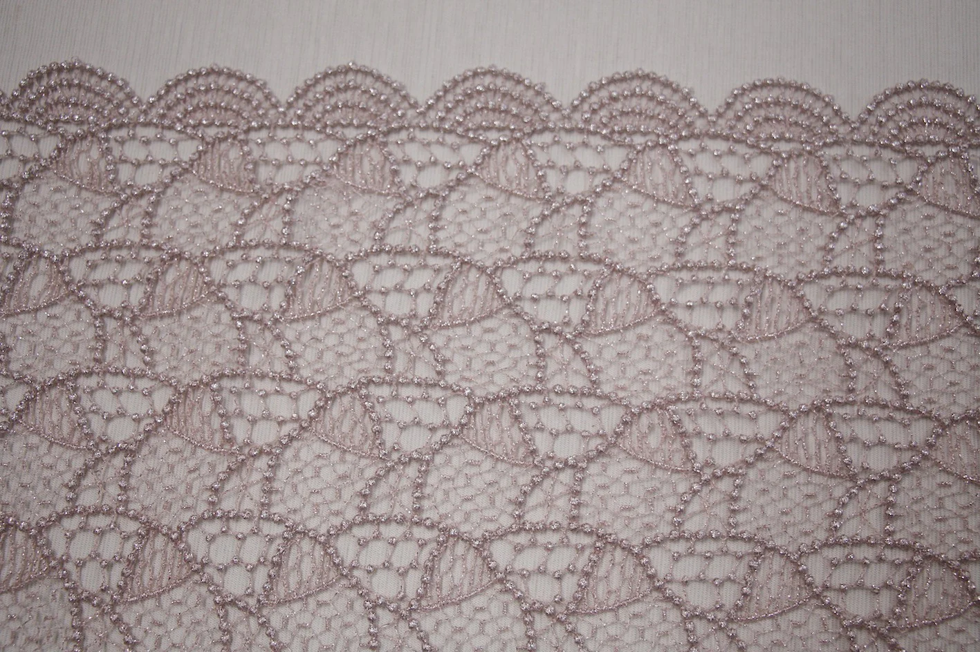Pink Spot Guipure Lace - Image 2