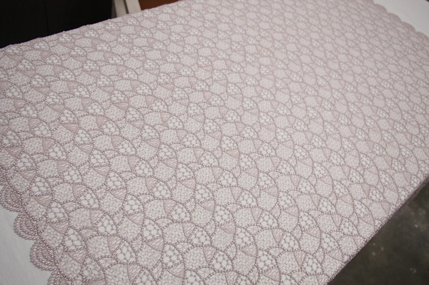 Pink Spot Guipure Lace - Image 4