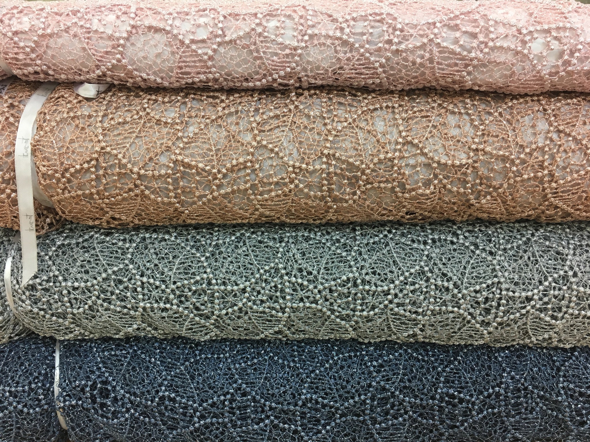 Pink Spot Guipure Lace - Image 6