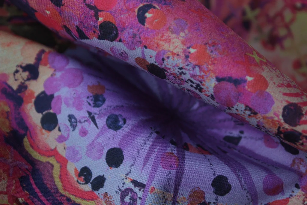Pink Stitch In Time - Tana Lawn - Image 4