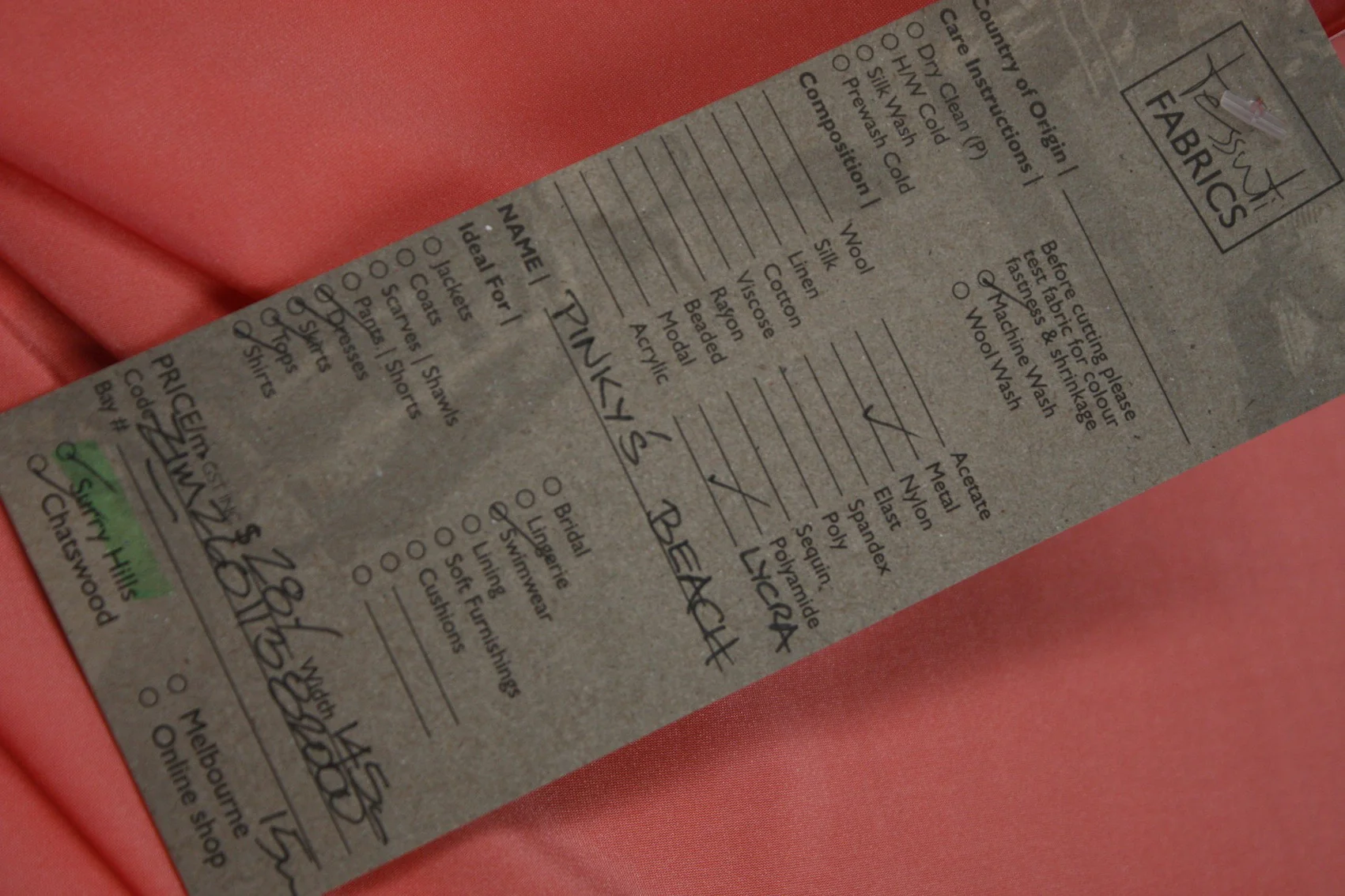 Pinky's Beach - Swimwear Fabric - Image 5