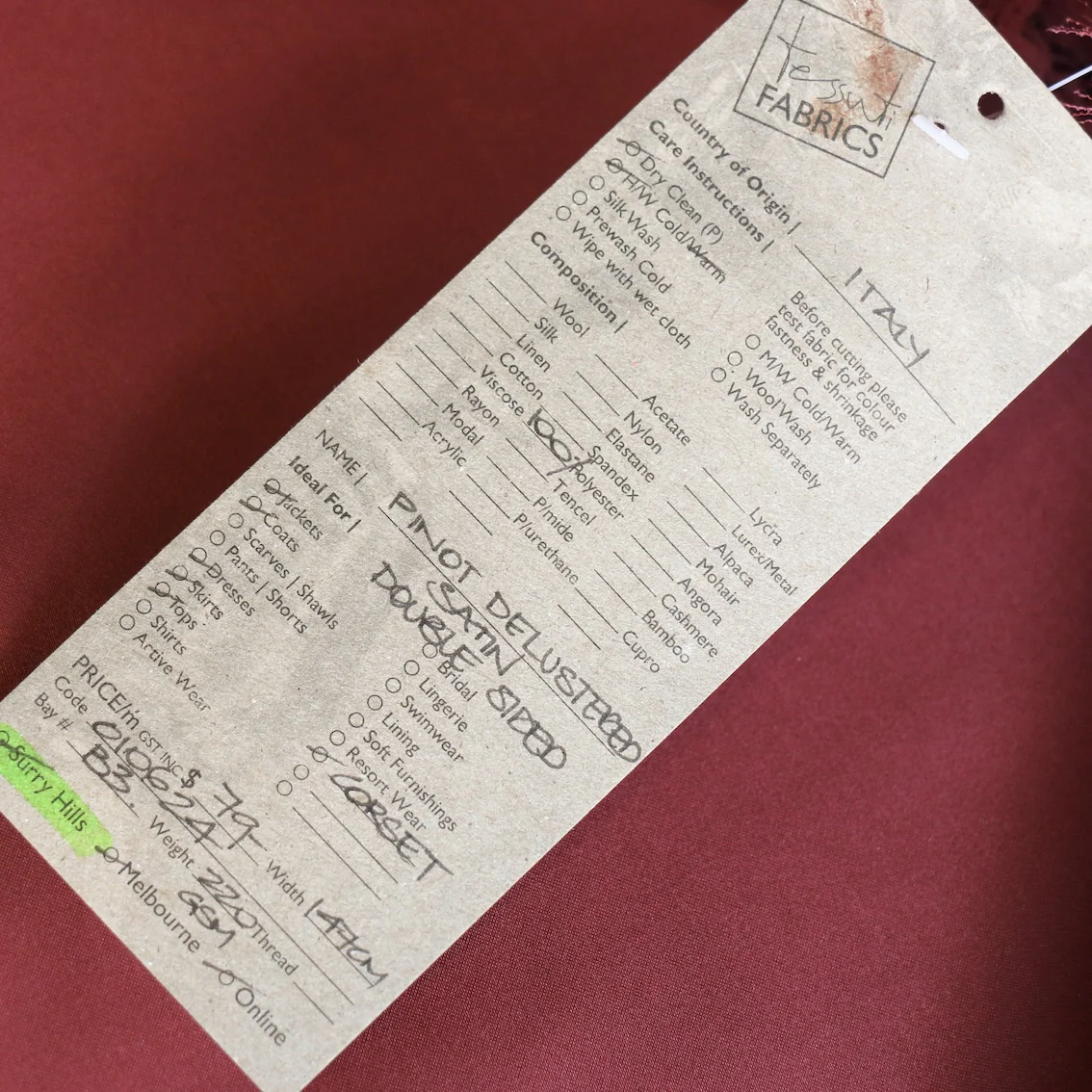 Pinot Delustered Satin - Double Sided - Image 3