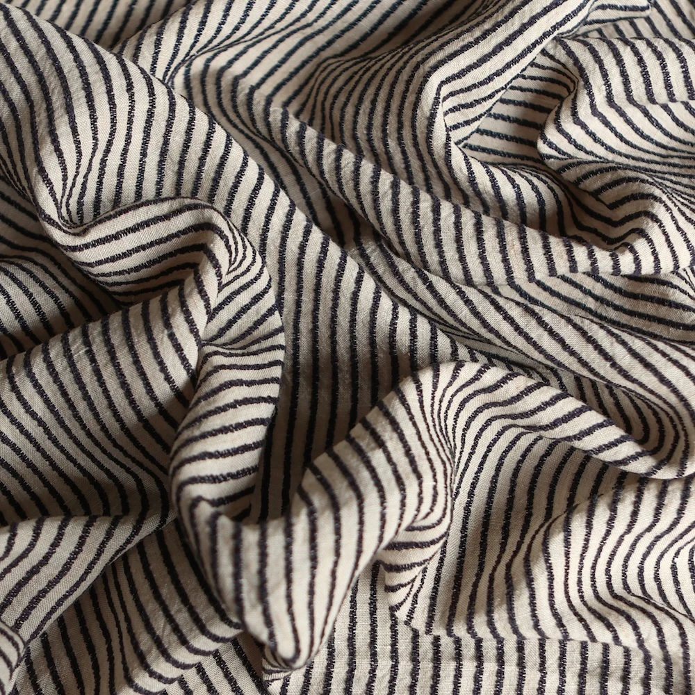 Pistoia Stripe Natural Linen/Rayon - Image 2