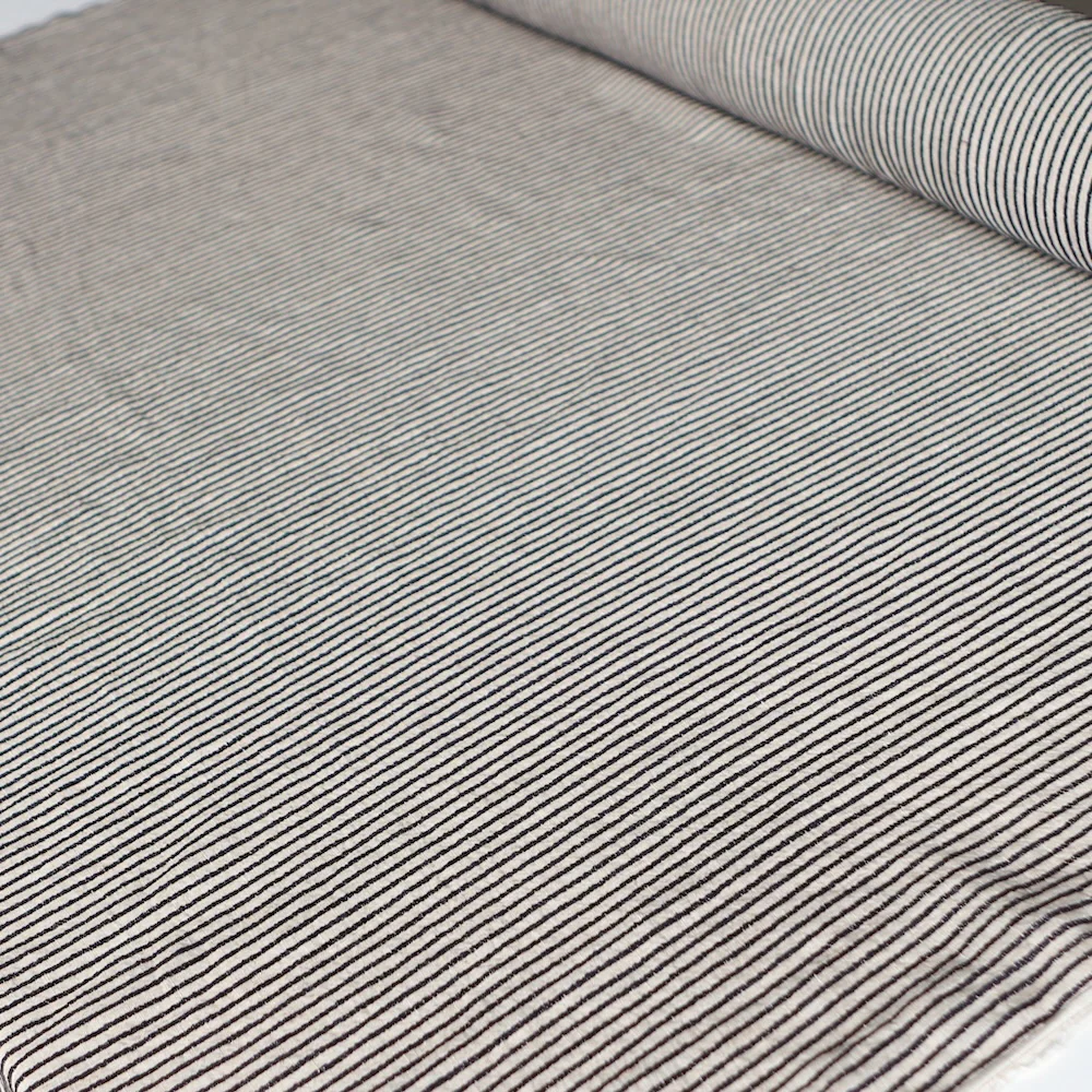 Pistoia Stripe Natural Linen/Rayon - Image 4