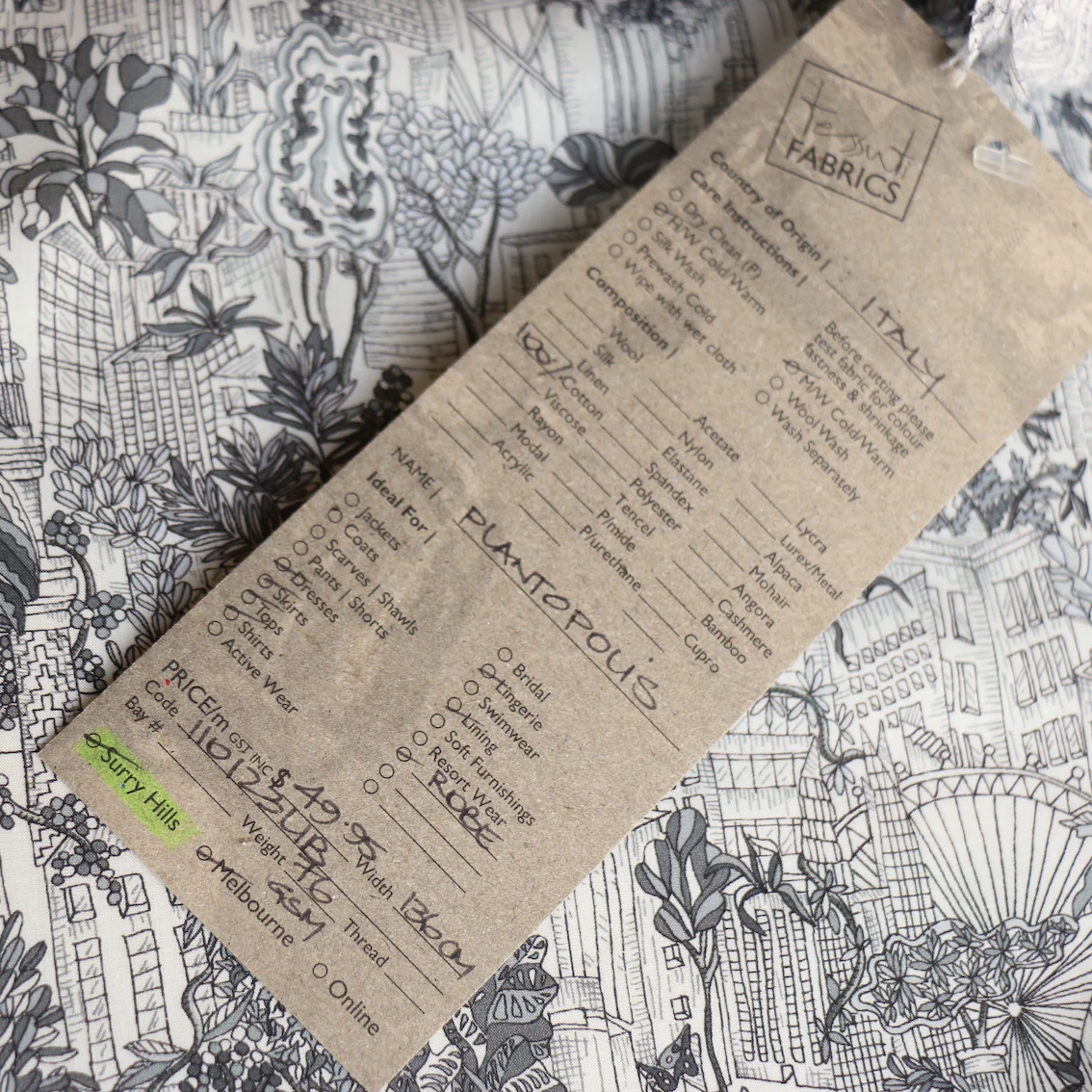 Plantopolis Black/Grey Liberty Tana Lawn™ - Image 4