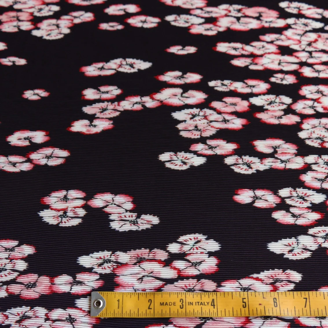 Plisse Cherry Blossom - Aubergine/Coral Georgette - Image 4