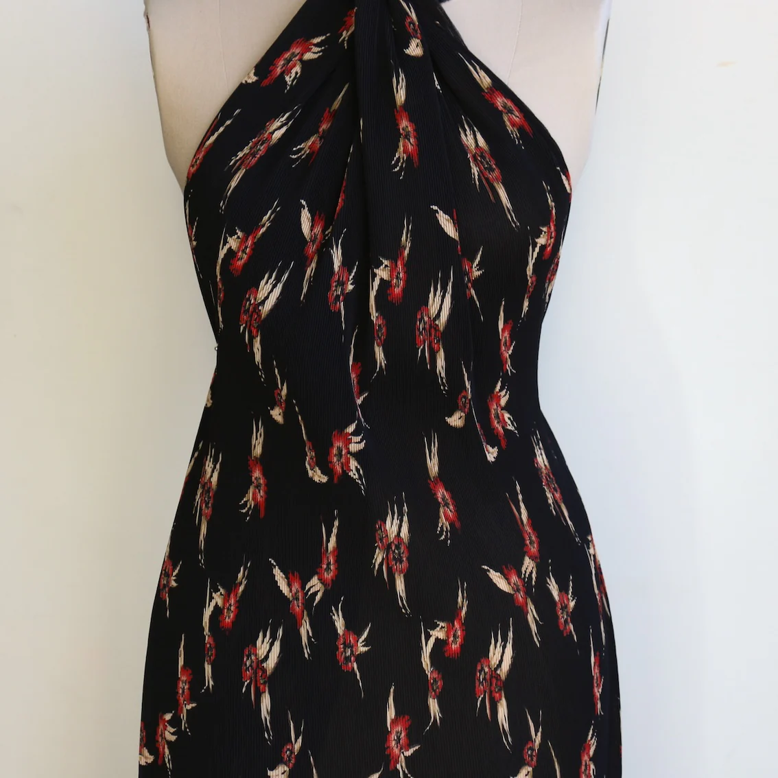 Plisse Giardino - Black/Floral Georgette - Image 6