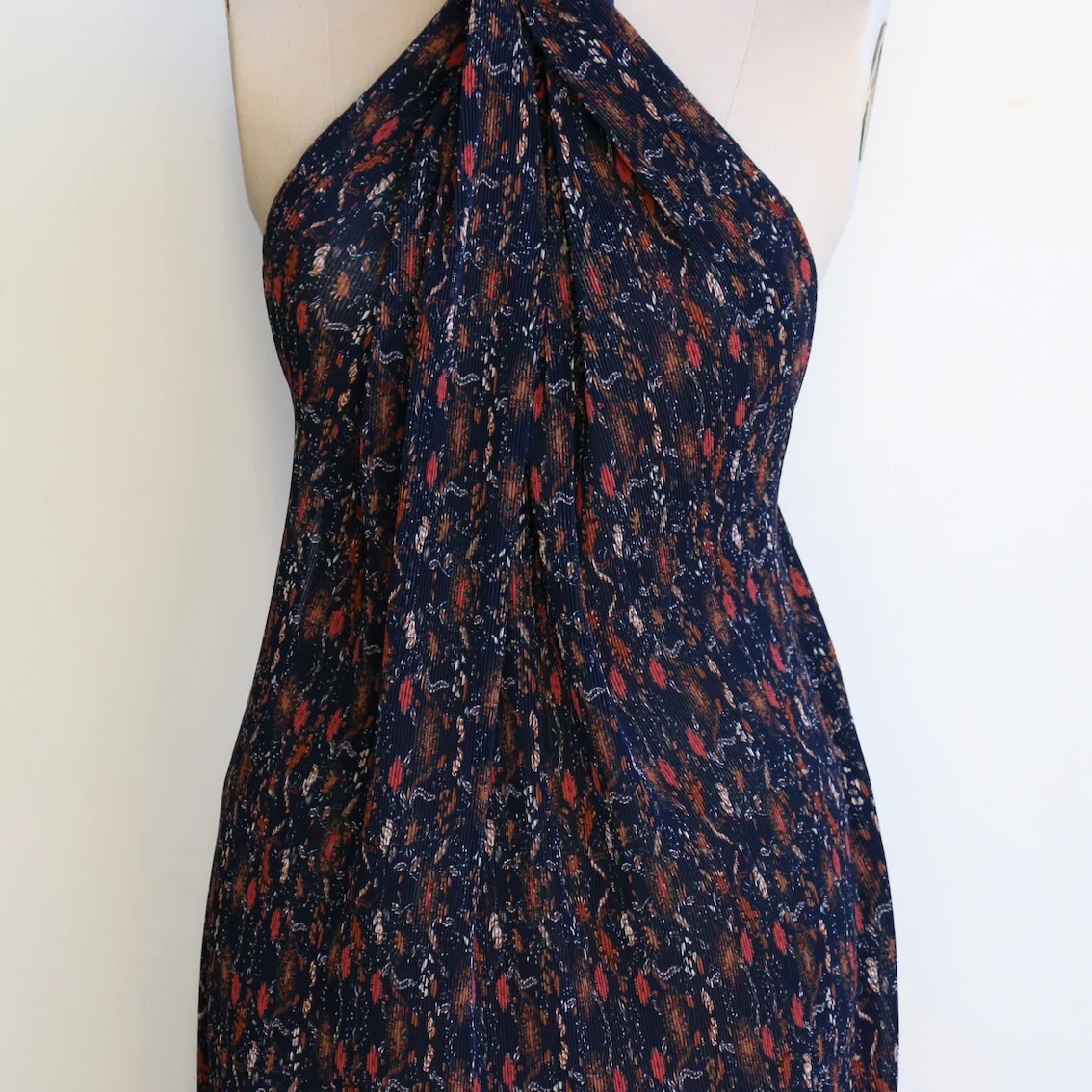 Plisse Midnight Bloom - Floral Georgette - Image 6