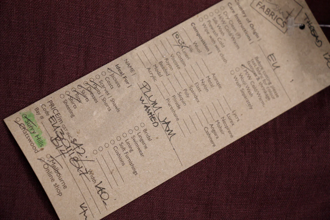 Plum Jam Washed Linen - Image 4