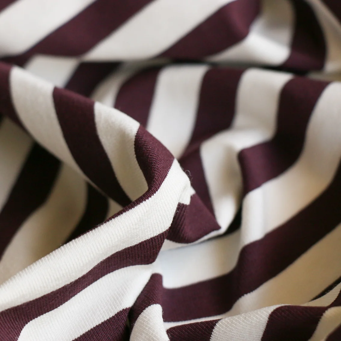 Plum Striped Jersey - Image 2
