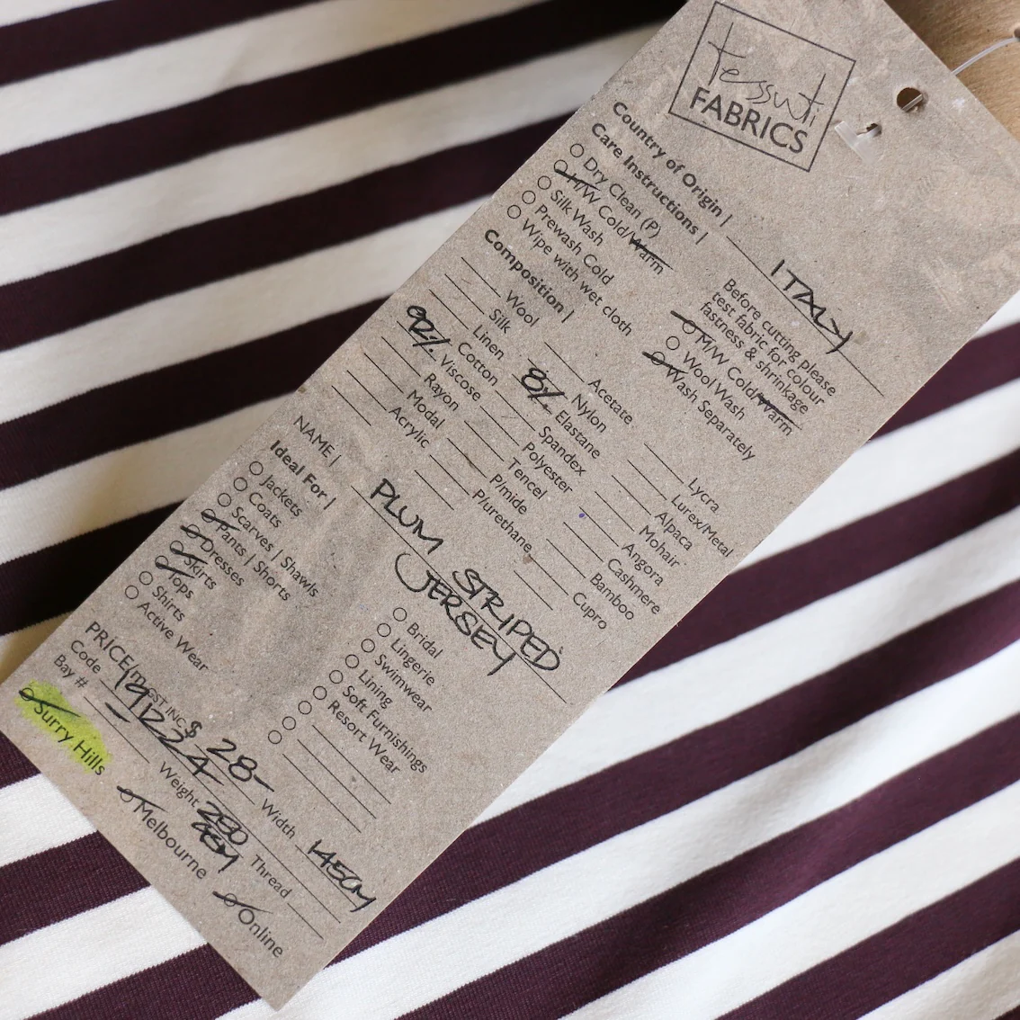 Plum Striped Jersey - Image 4