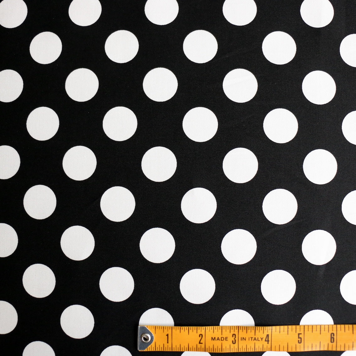 Pois Su Nero Stretch Cotton - Image 3