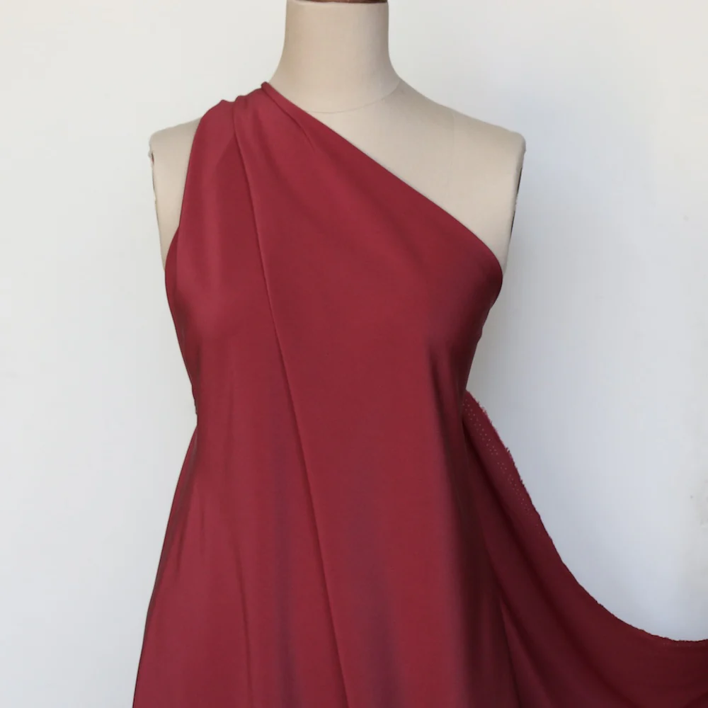 Pomegranate Seta Stretch Silk Crepe De Chine - Image 4