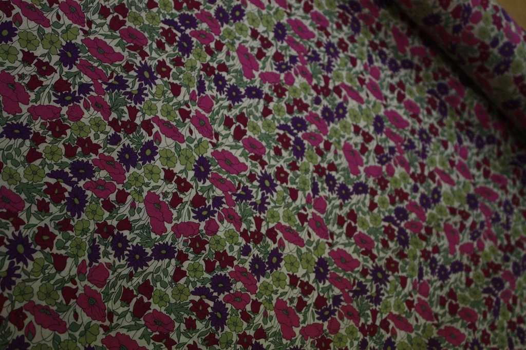 Mauve Poppy and Daisy - Tana Lawn - Image 2