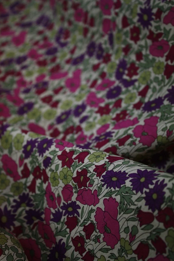 Mauve Poppy and Daisy - Tana Lawn - Image 3