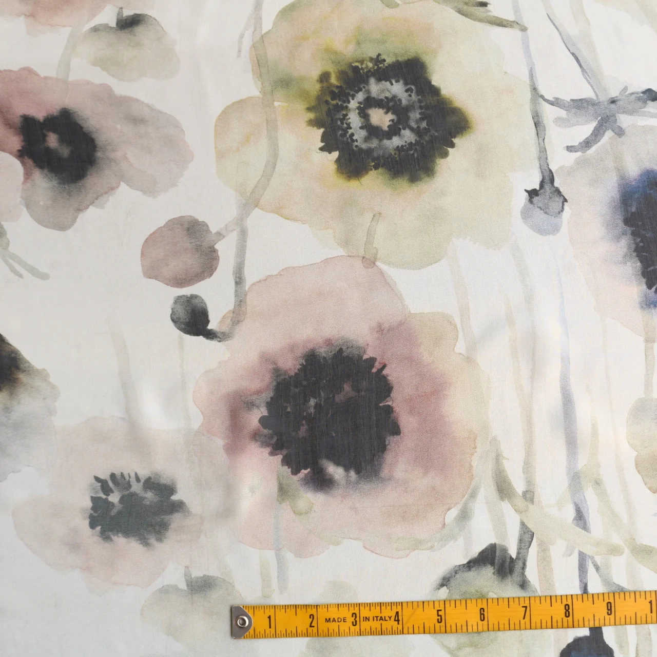 Poppy Impressions Silk Chiffon - Image 3