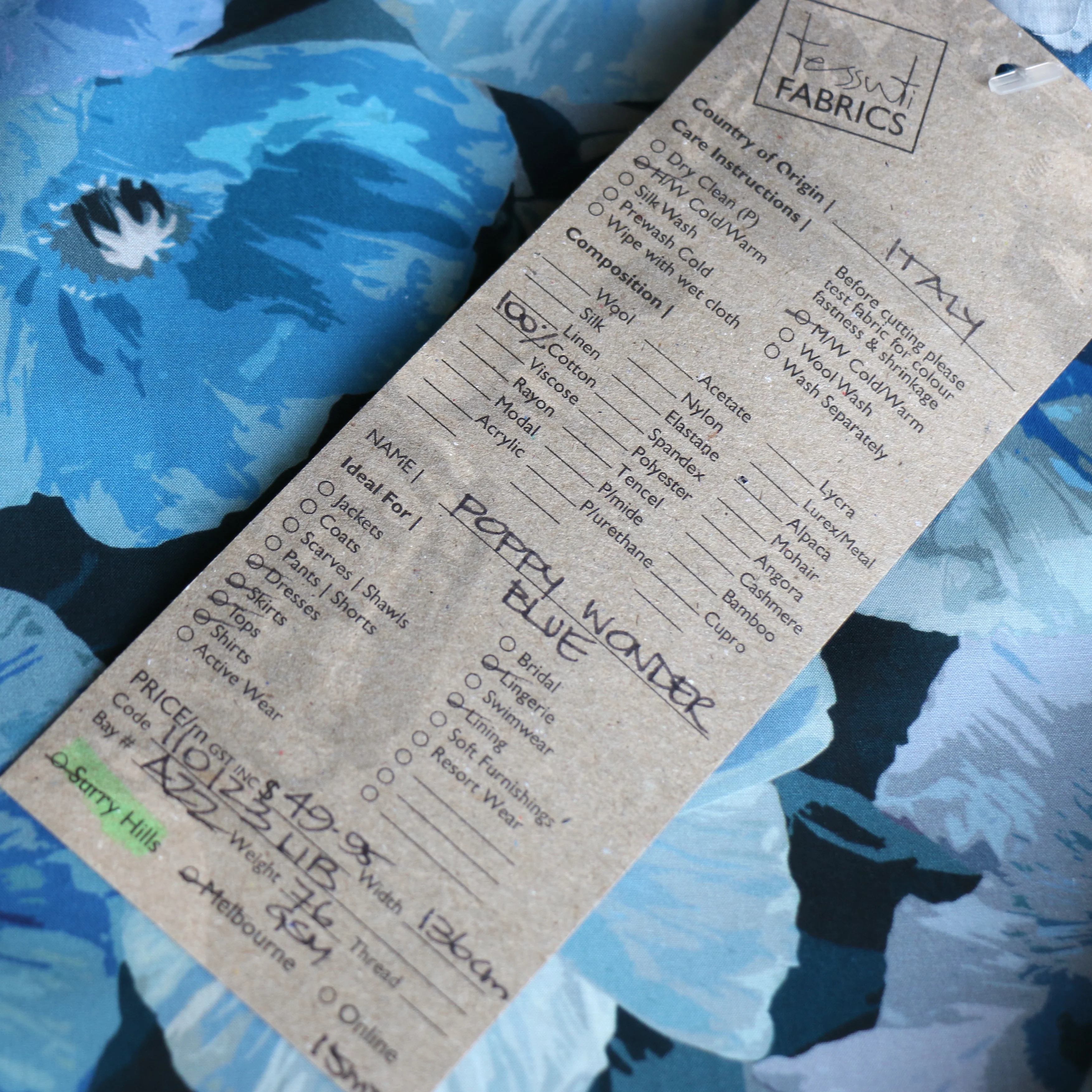 Poppy Wonder Blue Liberty Tana Lawn™ - Image 4