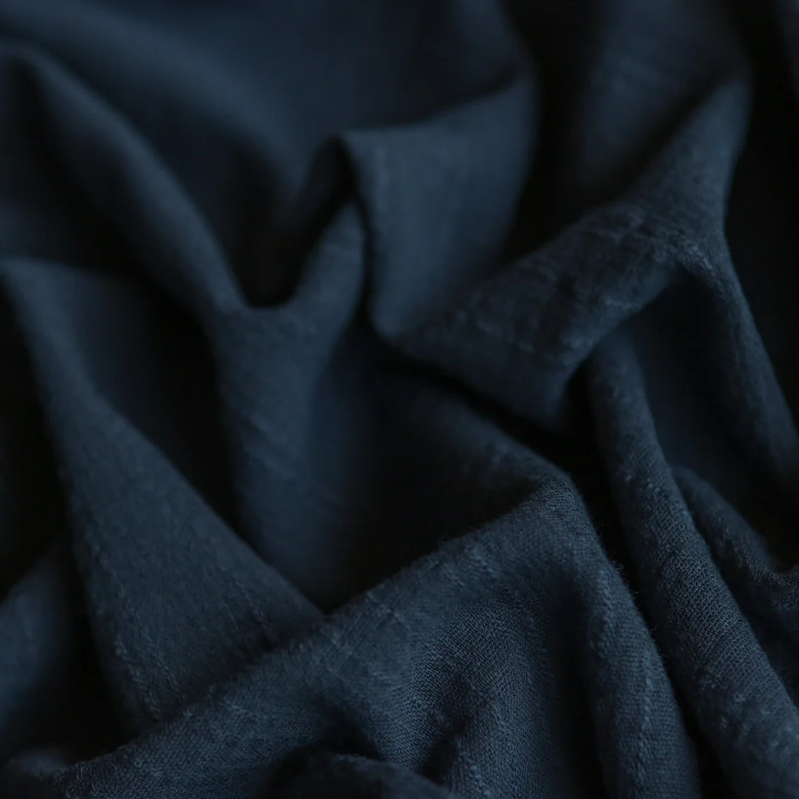 Poros Navy Cheesecloth - Image 2