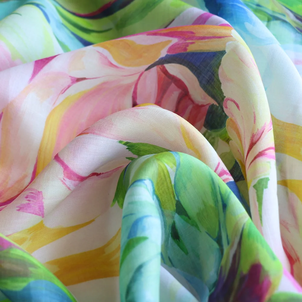 Posey Bloom - Ramie Voile - Image 2