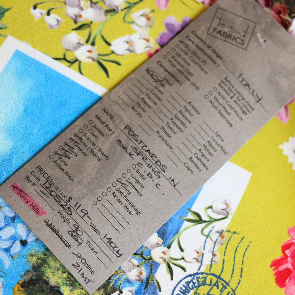 Postcards In Spring Silk Crepe De Chine - Image 5
