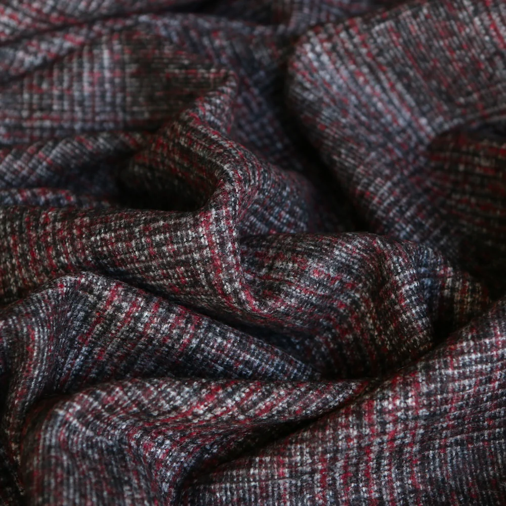 Prima Check Wine/Black Wool - Image 2