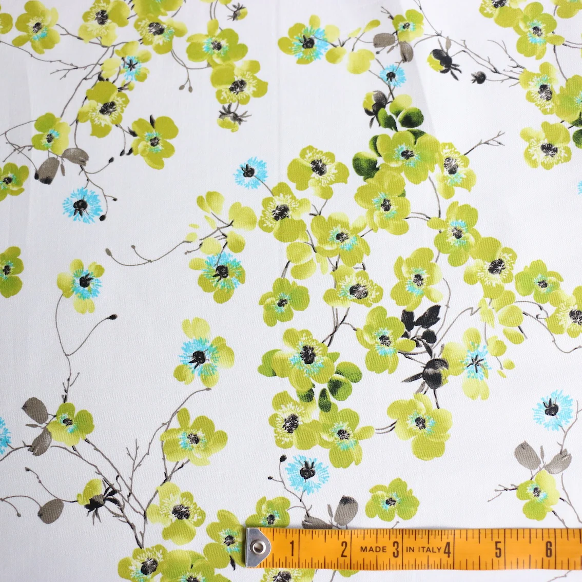 Primavera Green Stretch Cotton - Image 3