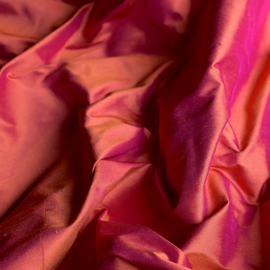 Tangerine Silk Dupion - Image 2