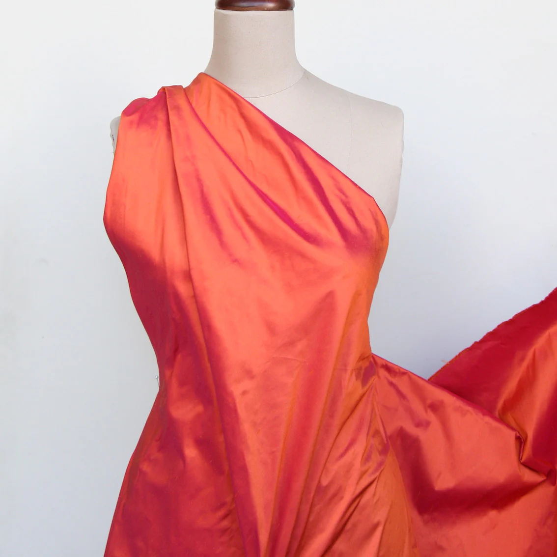 Tangerine Silk Dupion - Image 3