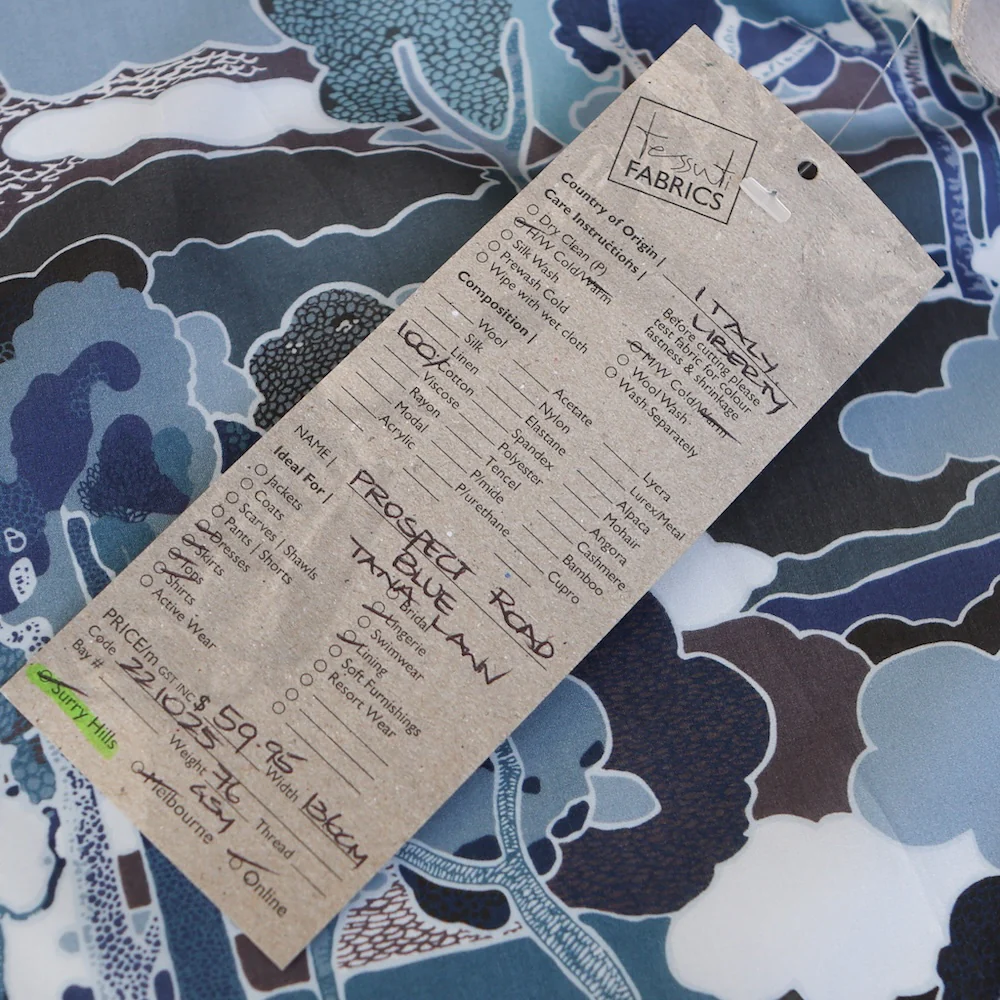 Prospect Road Blue - Liberty Tana Lawn™ - Image 4