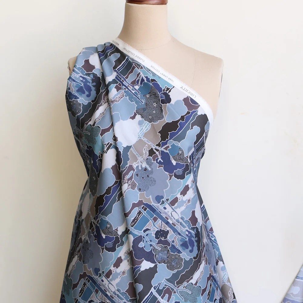 Prospect Road Blue - Liberty Tana Lawn™ - Image 5