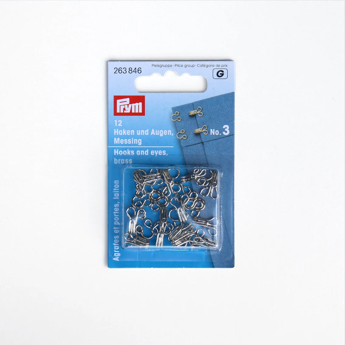 Prym - Hooks and Eyes - Silver