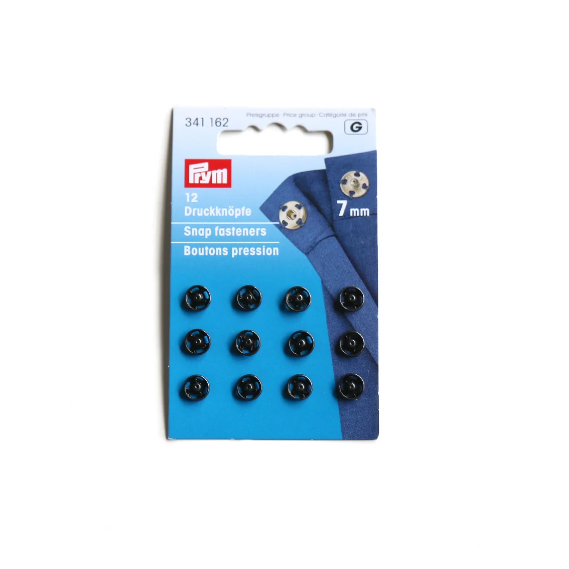 Prym - Snap Fasteners - 7mm/Black