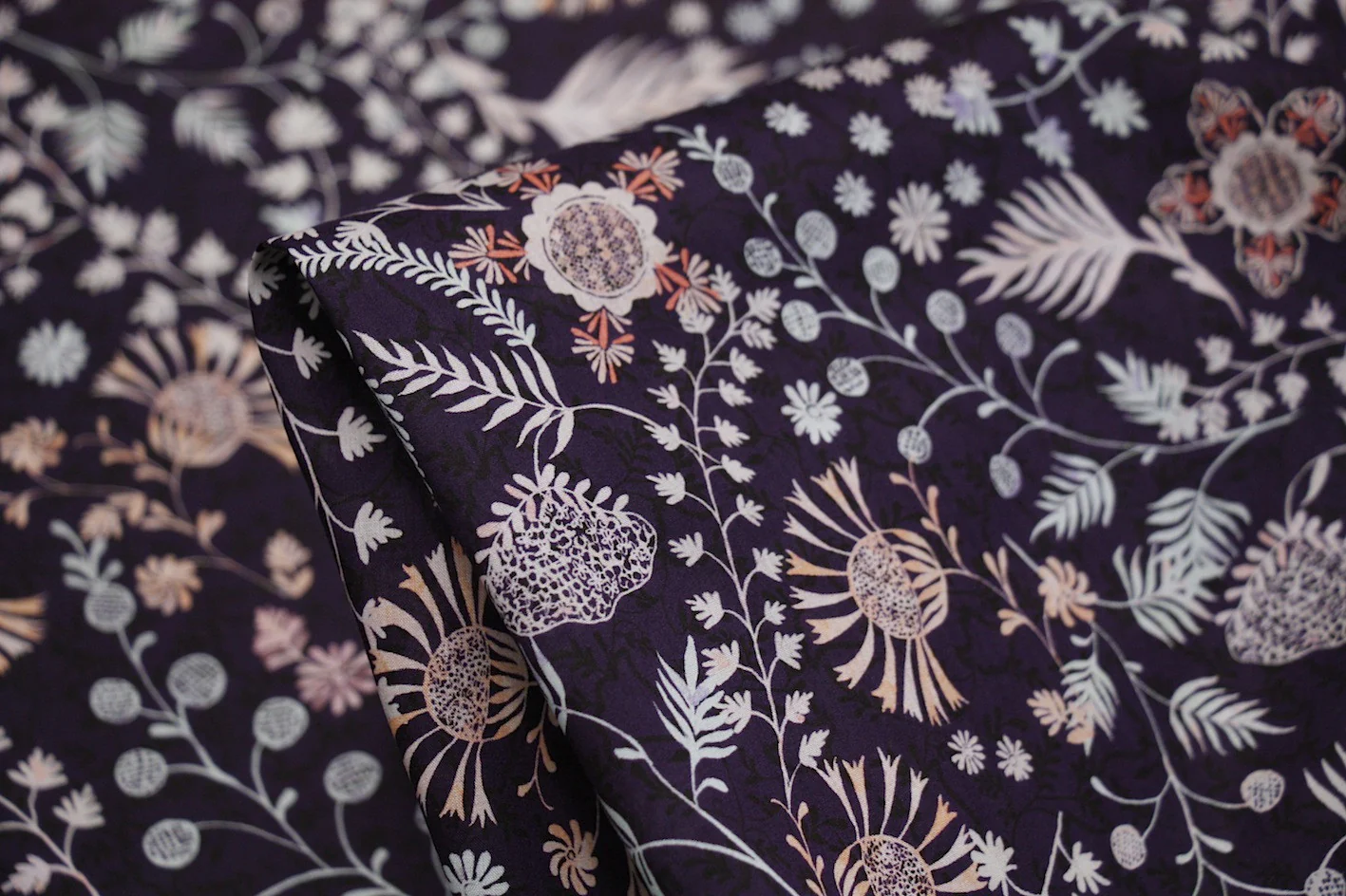 Purple Crochet Meadow - Liberty Of London Seasonal 2017