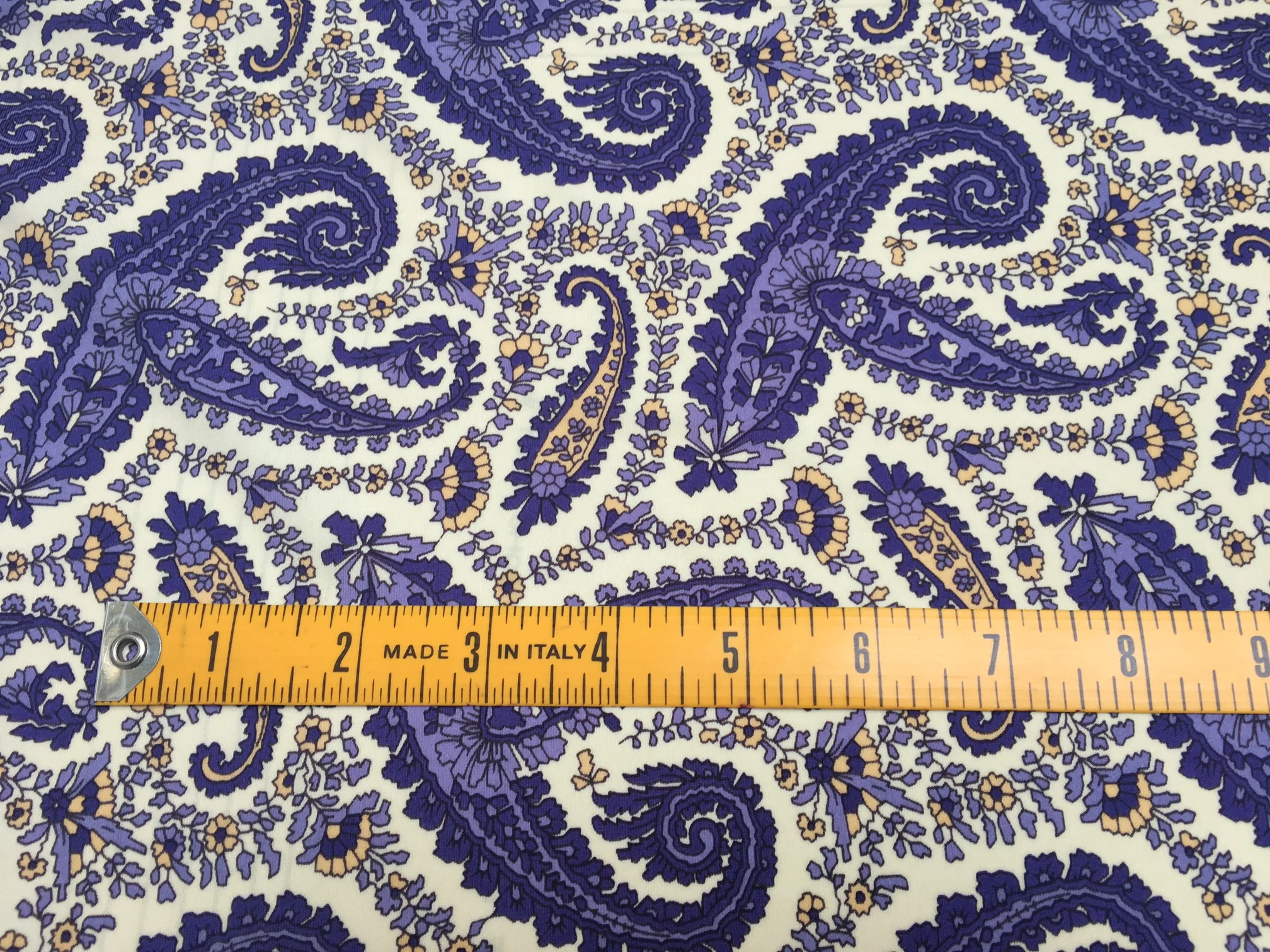 Purple Paisley Stretch - Swimwear Fabric - Image 2