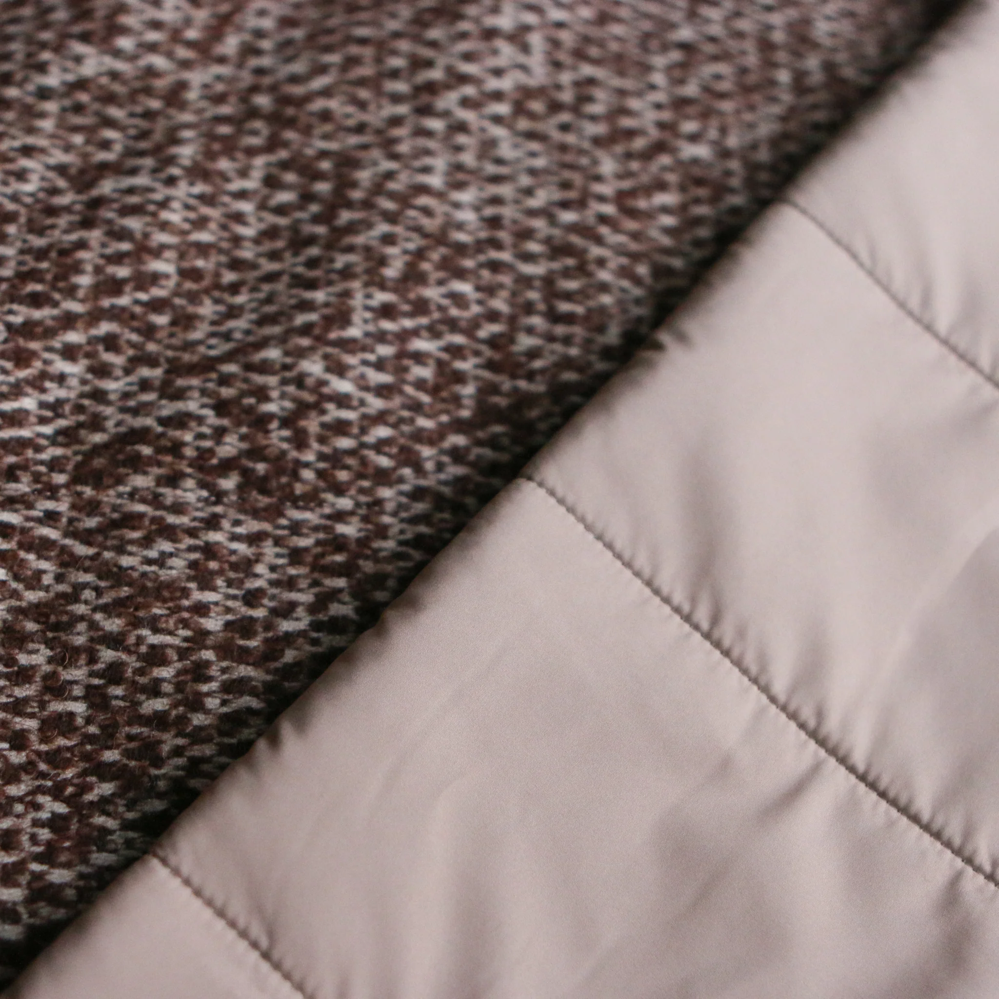 Quilted Biscotti Weave - Wool/Cashmere Wadding - Image 2