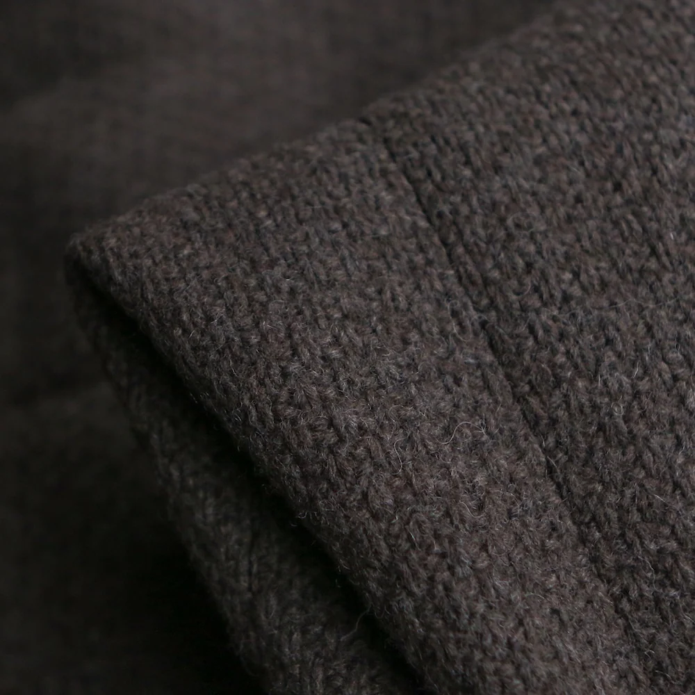 Quilted Chestnut Weave - Wool/Cashmere Wadding